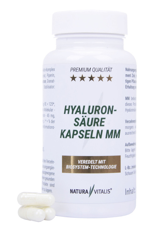 - Hyaluronzuur-capsules MM, in Farbe