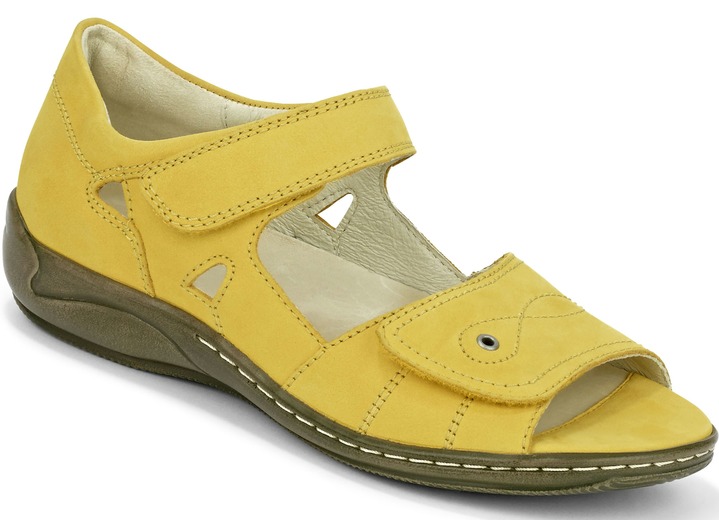Sandalen & slippers - Ranger sandaal met comfortabele klittenbandsluiting, in Größe 4 bis 8 1/2, in Farbe GEEL Ansicht 1