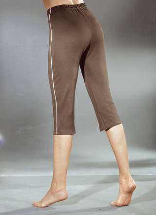 Capribroek met stretchband rondom in 6 kleuren