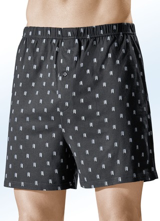 Set van vier boxershorts, met bont dessin