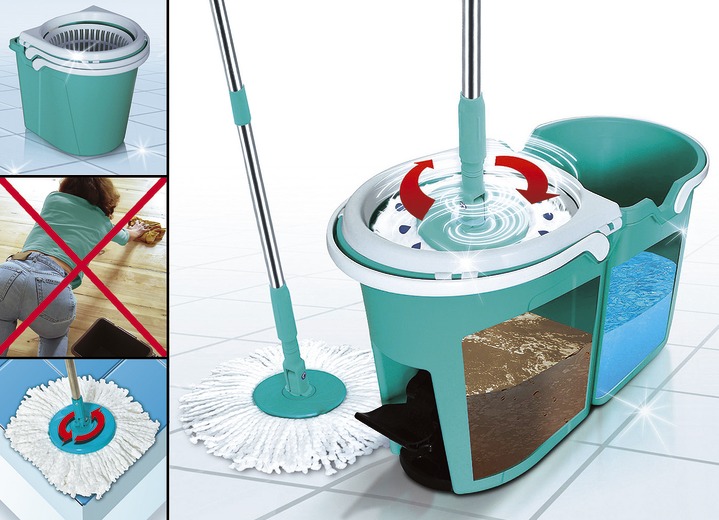 - Clever Spin® vloerdweilsysteem, in Farbe TURQUOISE Ansicht 1