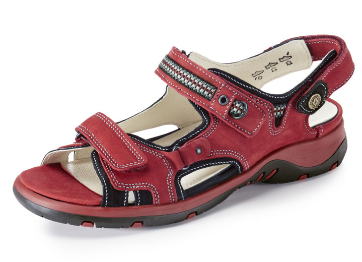 Sandalen & slippers - Ranger sandaal met verstelbare klittenbandsluiting, in Größe 4 1/2 bis 9, in Farbe ROOD Ansicht 1