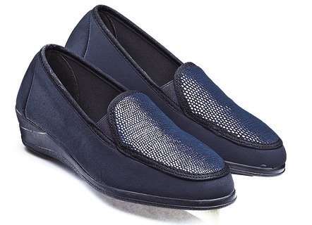 Comfortabele mocassin in elegante krokodillen-look