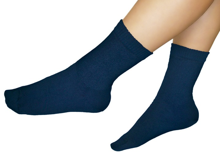 Gezonde voeten - Diabetessokken, set van 3, in Größe M. 1 (35-37) bis M. 4 (44-46), in Farbe MARINE Ansicht 1