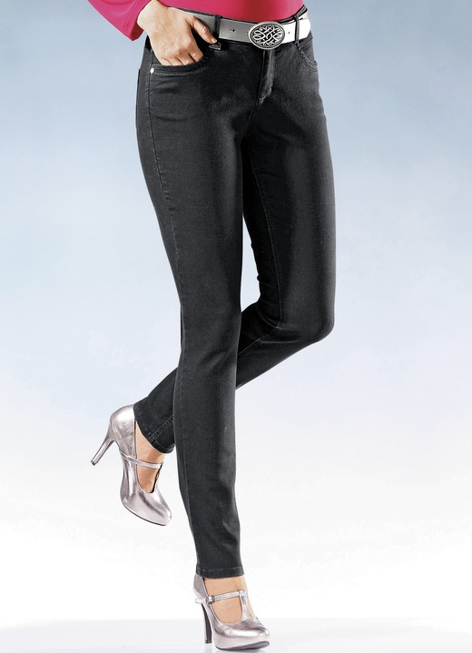 Jeans - Magic Jeans in 11 kleuren Jeans - Magic Jeans in 11 kleuren, in Größe 017 bis 050, in Farbe ZWART