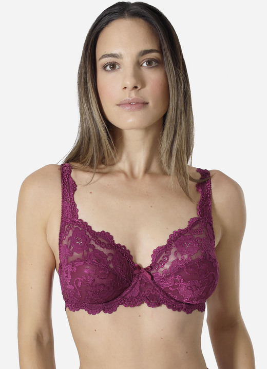 SALE % - Zweierpack BH Cup B, in Größe 075 bis 100, in Cup B, in Farbe 1X WEINROT, 1X PUDER Ansicht 1