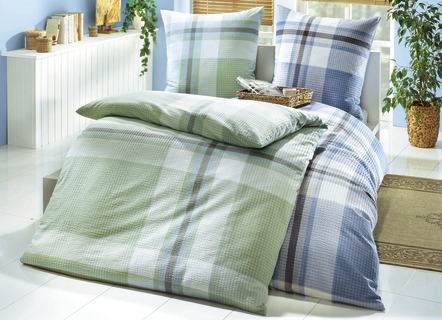 Beddengoedset van zachte winter-soft-seersucker
