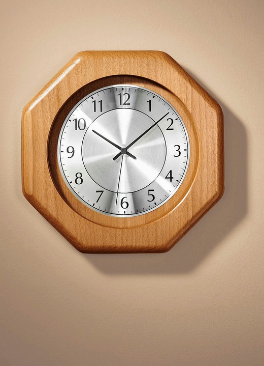 Horloges - Wandklok met radiobediening, in Farbe KERSENBOOM Ansicht 1