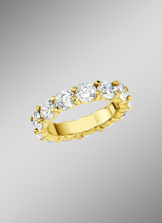 Eternity ring met diamanten met ca. 16 diamanten