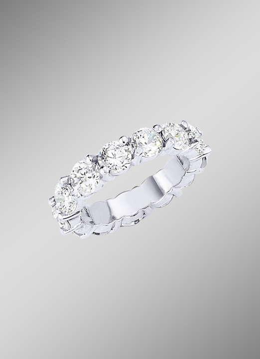 Ringen - Eternity ring met diamanten met ca. 16 diamanten, in Größe 160 bis 220, in Farbe