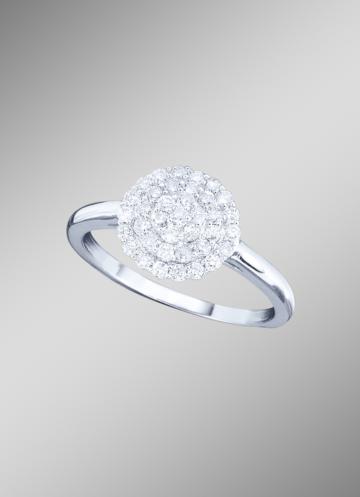 Ringen - Erg luxueuze damesring met briljanten, in Größe 160 bis 220, in Farbe  Ansicht 1