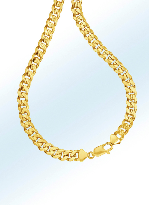 Heren modesieraden - Klassieke gepantserde kettingset, in Farbe , in Ausführung Armband, lengte 20 cm