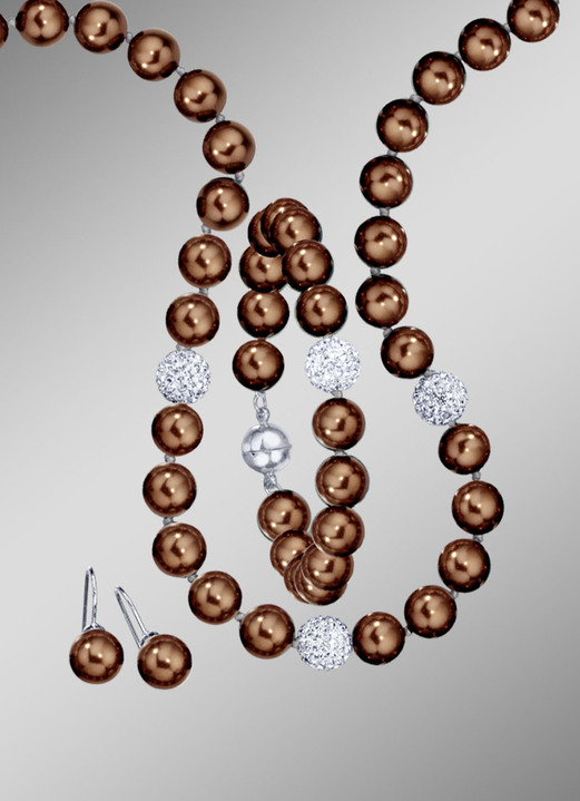- Sieradenset, 3-delig, in Farbe CHOCOLADEBRUIN Ansicht 1
