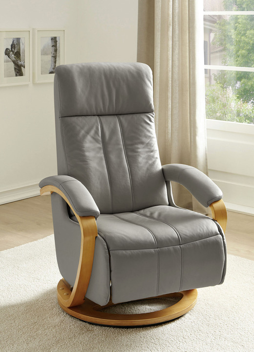 Wonen - Relaxfauteuil met voetsteun, in Farbe GRIJS Ansicht 1