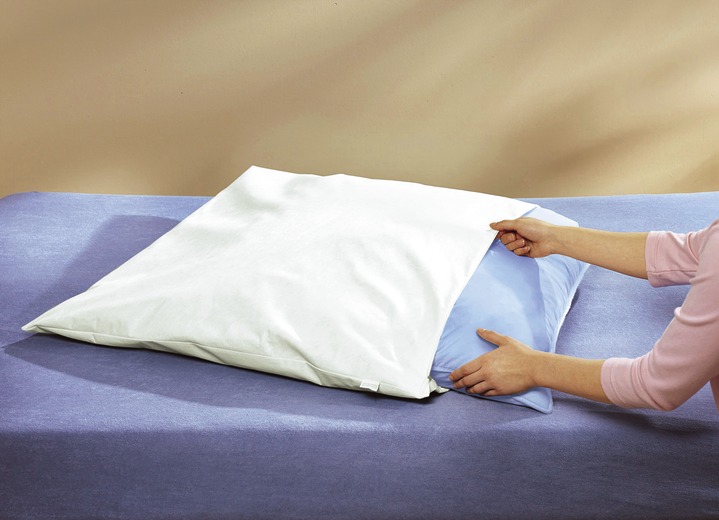 - Beschermend tegen allergieën, verschillende uitvoeringen, in Größe 103 (Deken 135/200 cm) beddengoedbescherming bis 134 (140/200 cm) matrasbeschermer, in Farbe WIT