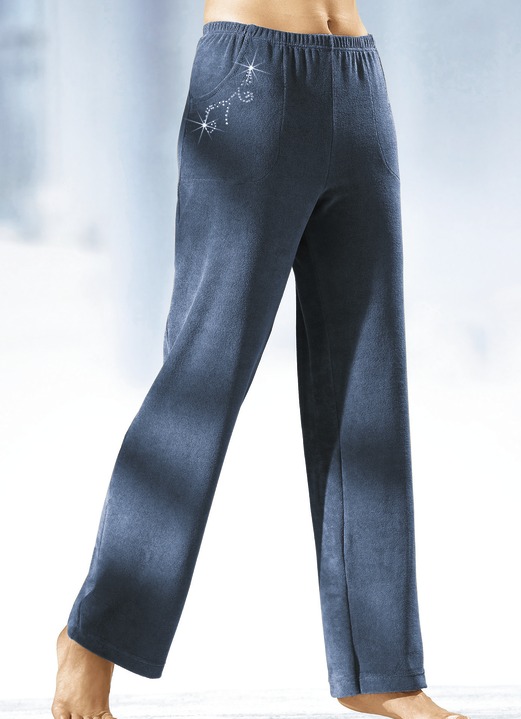 Broeken - Broek met mooie edelsteenversiering, in Größe 018 bis 056, in Farbe JEANSBLAUW Ansicht 1