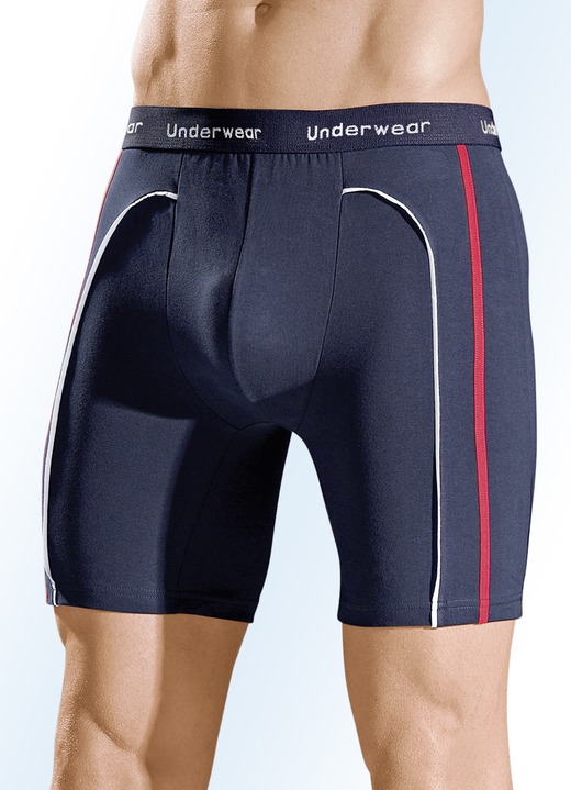 Pants & Boxershorts - Dreierpack Longpants, in Größe 004 bis 010, in Farbe MARINE