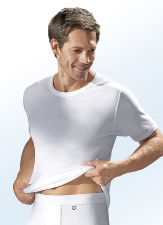 Pfeilring driepack fijne rib pulloverjacks, wit