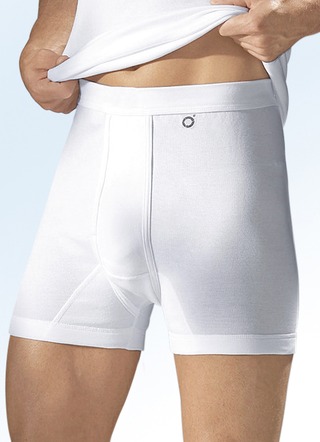 Pfeilring driedelige fijne ribbroek, wit