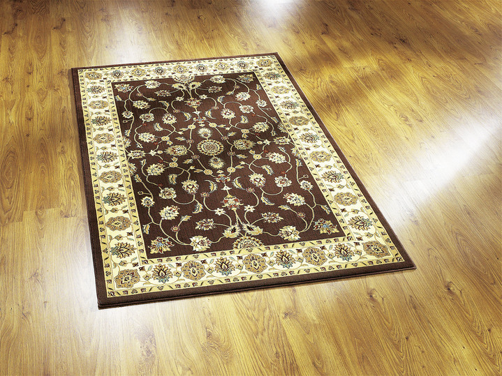 Klassisch - Brücken und Teppiche mit feinen floralen Details, in Größe 111 (Brücke, 60x105 cm) bis 288 (Teppich, 240x330 cm), in Farbe BRAUN Ansicht 1