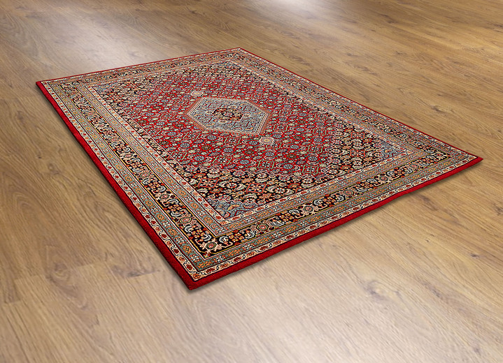 Klassiek - Handgetufte bruggen en tapijten van 100% scheerwol, in Größe 101 (Brücke, 40x 60 cm) bis 292 (Teppich, 250x350 cm), in Farbe ROOD, in Ausführung Klassieke kwaliteit Ansicht 1