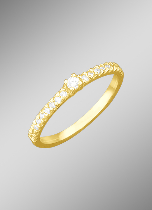 Ringen - Damesring met loepzuivere diamanten, in Größe 160 bis 220, in Farbe