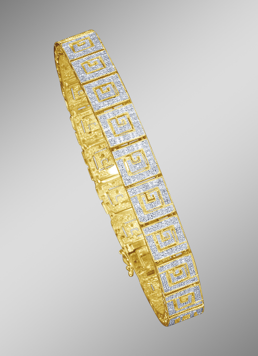 Armbanden - Hoogwaardige armband met diamanten, in Farbe