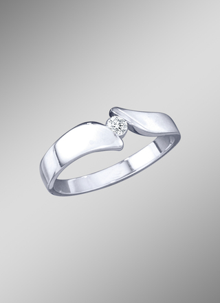 Solitaire-ring met briljant