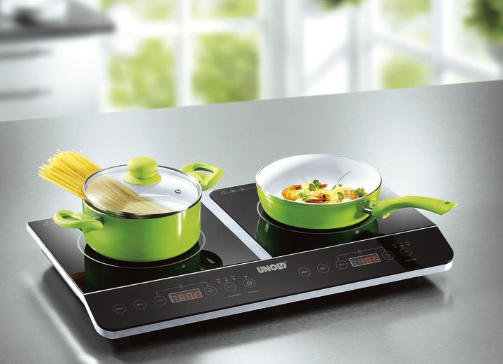 Koken & grillen - UNOLD dubbele inductiekookplaat, in Farbe ZWART Ansicht 1