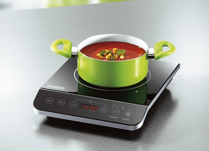 Koken & grillen - ‘UNOLD’ inductiekookplaat, in Farbe ZWART