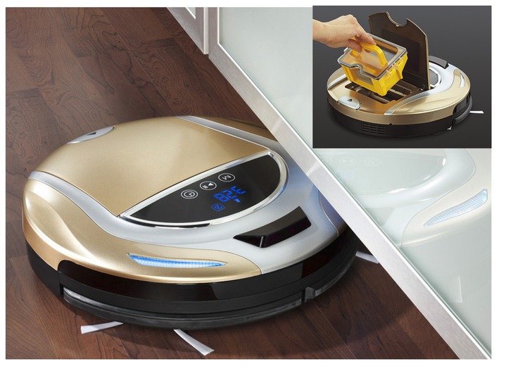 - Cleanmaxx robotstofzuiger Smart Plus, in Farbe CHAMPAGNE Ansicht 1