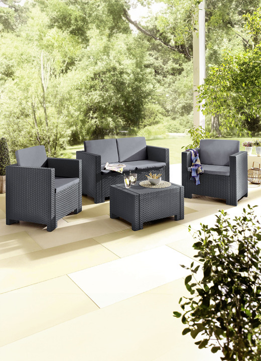 Tuinmeubels - Colorado loungeset, in Farbe GRIJS Ansicht 1