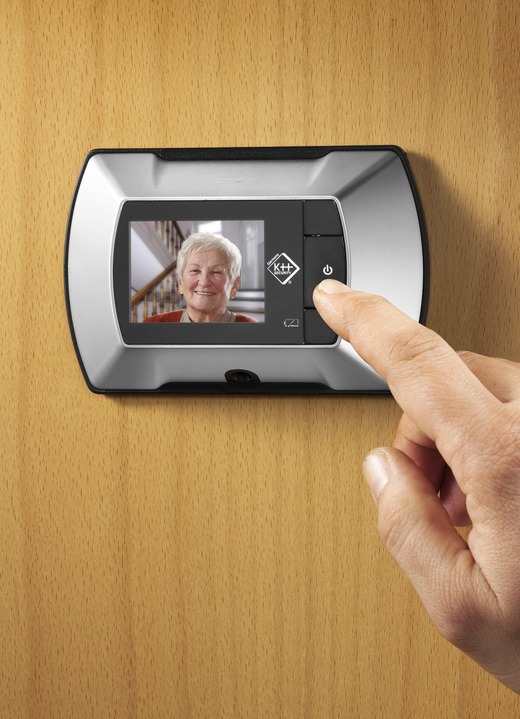 Veiligheid - Digitale deurspioncamera, in Farbe zilverzwart