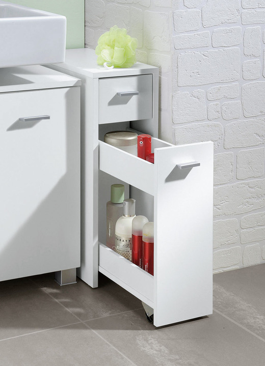 Badkamermeubels - Hoekcommode, in Farbe WIT