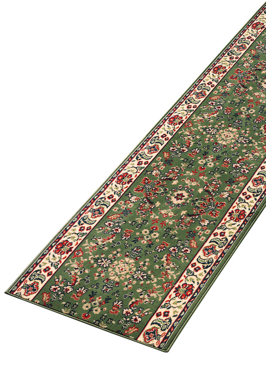 Lopers & trapmatten - Loper in lengte op maat, in Größe 001 (Loper, 66 cm breed) bis 004 (Loper, 120 cm breed), in Farbe GROEN Ansicht 1