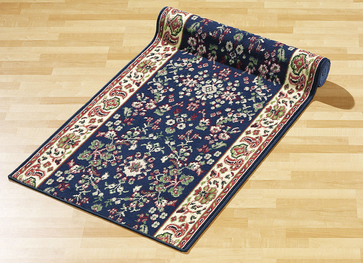 Lopers & trapmatten - Loper in lengte op maat, in Größe 001 (Läufer, 66 cm breit) bis 004 (Läufer, 120 cm breit), in Farbe BLAUW Ansicht 1