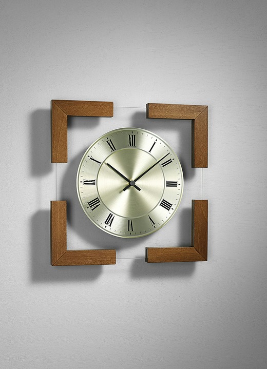 Horloges - Glazen wandklok, in Farbe