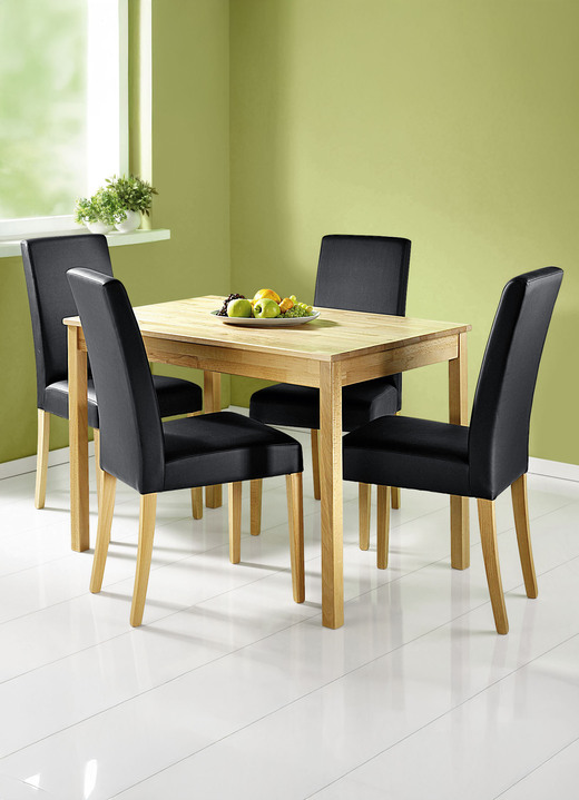 Eettafels - Massieve eettafel gemaakt van gelakt kernbeukenhout, in Farbe KERNBEUKEN, in Ausführung Eettafel, groot