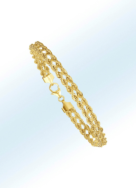 - Kordelketten-Garnitur, in Farbe , in Ausführung Armband,19 cm