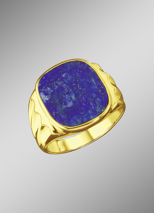 Ringen - Damesring met lapis lazuli, in Größe 180 bis 240, in Farbe