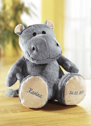Individueel geborduurd knuffelnijlpaard