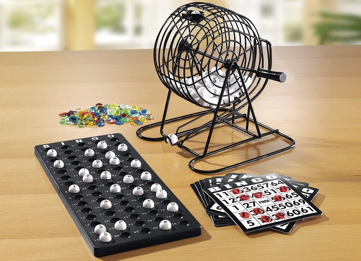 Cadeau-ideeën - Bingospel in elegante metalen look, in Farbe ZWART