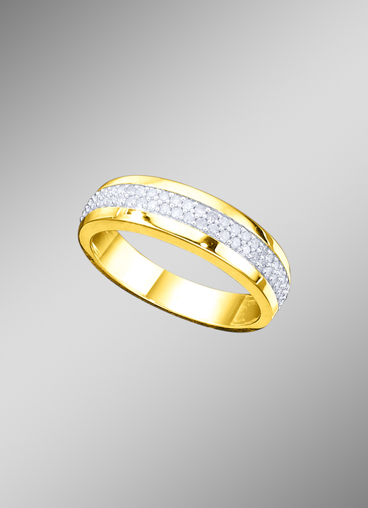 Ringen - Tweekleurige damesring, in Größe 160 bis 220, in Farbe  Ansicht 1