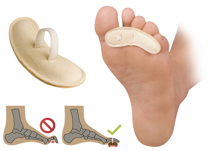 Gezonde voeten - Teencorrector van Fußgut, in Größe 001 bis 003, in Farbe HUIDKLEURIG Ansicht 1