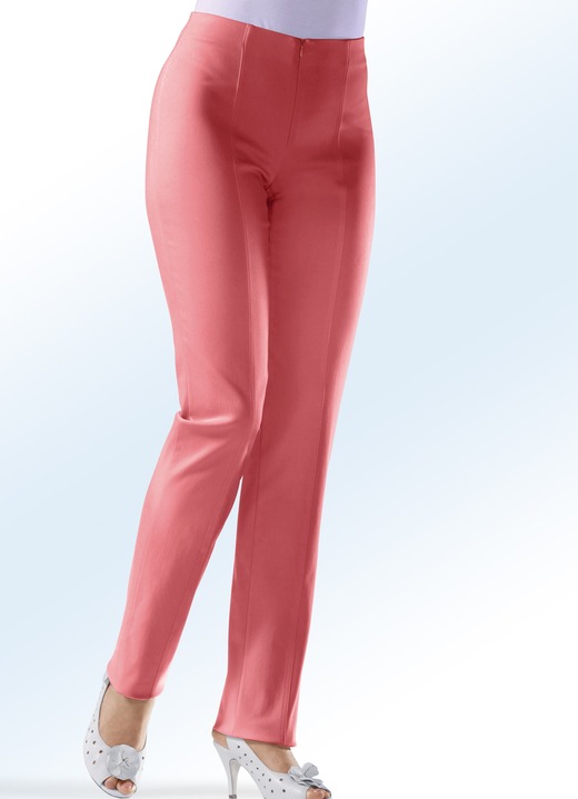 Broeken - Soft-stretch-broek in 11 kleuren, in Größe 018 bis 235, in Farbe LICHTGRIJS M. Ansicht 1