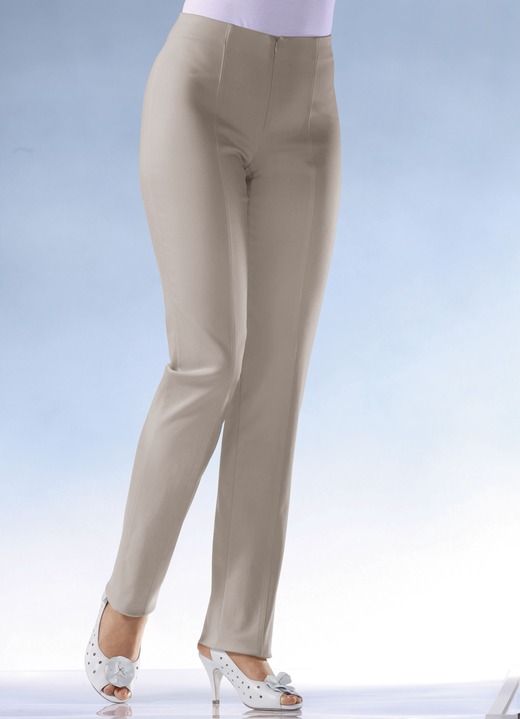 Broeken - Soft-stretch-broek in 11 kleuren, in Größe 018 bis 235, in Farbe TAUPE Ansicht 1