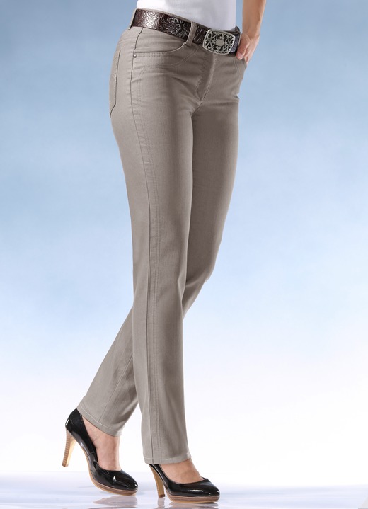 Broeken - Powerstretch-jeans, in Größe 018 bis 092, in Farbe TAUPE Ansicht 1