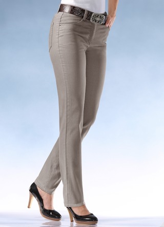 Power-stretch-jeans in 10 kleuren