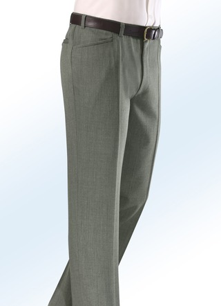 Klaus Modelle-broek met deels elastische riem in 4 kleuren