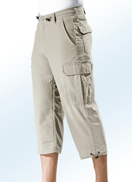 Shorts & bermuda's - Lange bermudashort van puur katoen in 4 kleuren, in Größe 024 bis 064, in Farbe KITT Ansicht 1